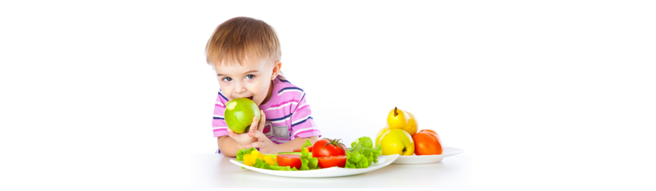 frutas y verduras en la alimentación infantil