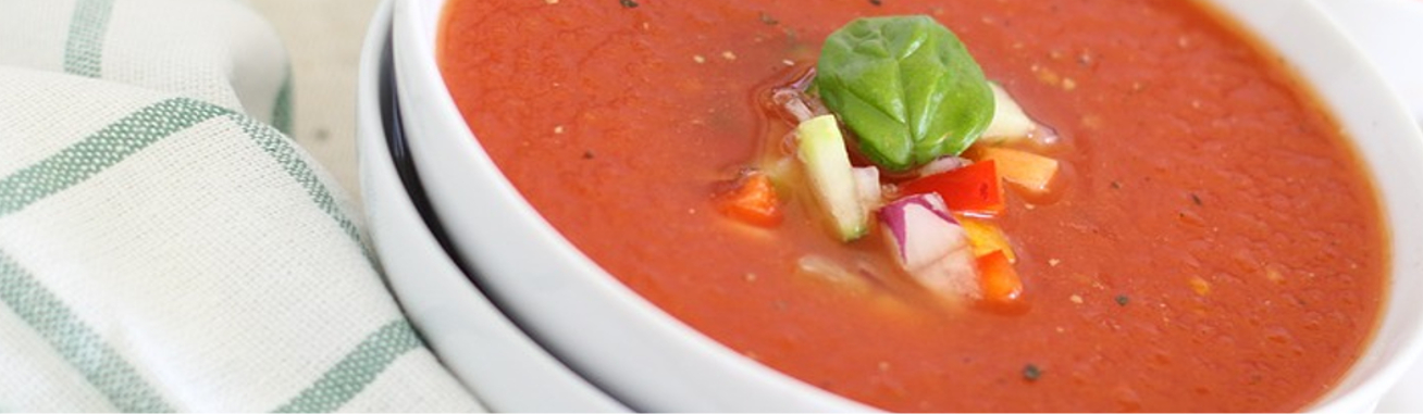 sopa fría sandía y tomate